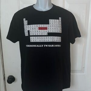 Black Graphic T-Shirt - Periodically I'm Sarcastic